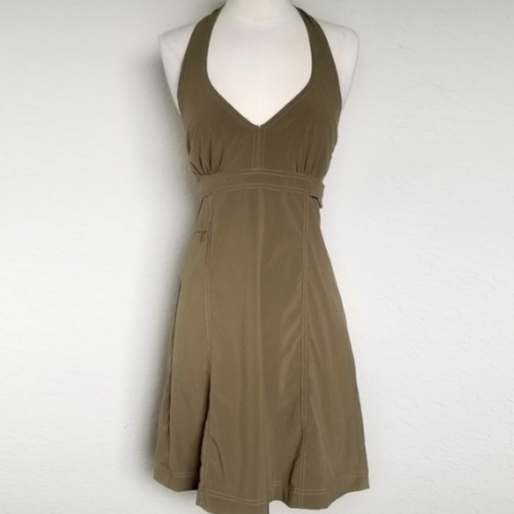 Athleta Dresses & Skirts - Athleta Olive Pack Everywhere Halter Dress 2P